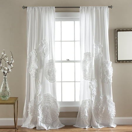 Lush Decor Serena Window Panel Single White 54x84