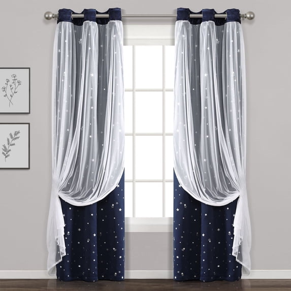 Lush Decor Star Blackout Panel Pair