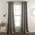 thumbnail image 1 of Lush Decor Swirl Room Darkening Window Curtain Panels Gray 52X95 Set, 1 of 10