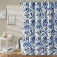 thumbnail image 1 of Lush Decor Sydney Floral Shower Curtain, 72x72, Navy/White, Single, 1 of 11