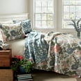 thumbnail image 1 of Lush Decor Sydney Quilt Green/Blue 3Pc Set Cal King, 1 of 11