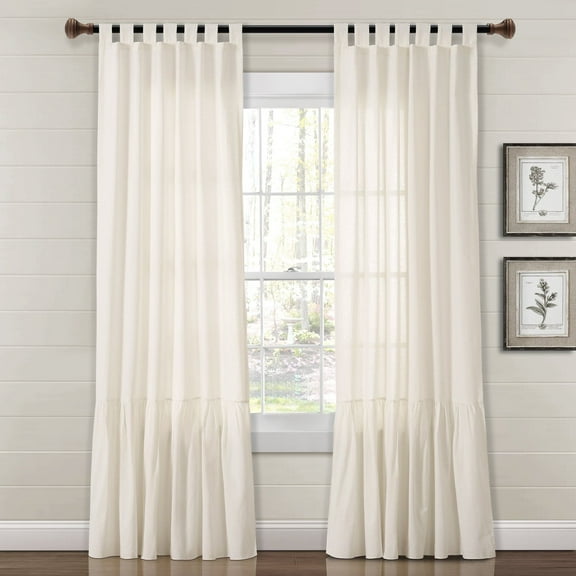 Lush Decor Light Filtering Curtains, 40 in x 84 in