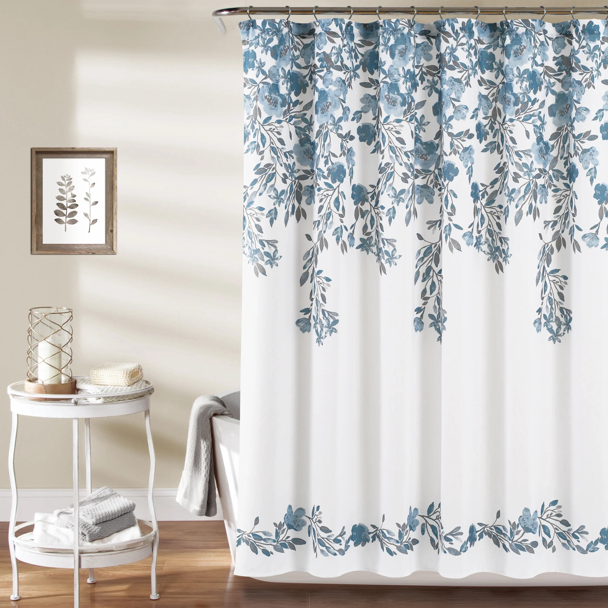 Shower Curtain Blue Gray