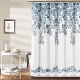 thumbnail image 1 of Lush Decor  Tanisha Shower Curtain Blue/Gray 72X72, 1 of 11
