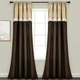 thumbnail image 1 of Lush Decor Terra Window Curtain Panels Beige/Brown 54X84 Set, 1 of 9