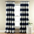 thumbnail image 1 of Lush Decor Textured Rod Pocket Light Filtering Curtain Set, 52.0" x 3.0" 2 Panels, 1 of 9