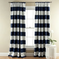 Lush Decor Textured Rod Pocket Light Filtering Curtain Set, 52.0" x 3.0" 2 Panels
