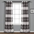 thumbnail image 1 of Lush Decor Textured Stripe Sheer Window Panels - Beige - 84 x 38, 1 of 11