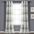 thumbnail image 1 of Lush Decor Textured Stripe Sheer Window Panels - Beige - 84 x 38, 1 of 11
