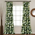 thumbnail image 1 of Lush Decor Tropical Paradise 84" x 52" Leaves Green 3" Rod Pocket Pair Window Panel, 1 of 7