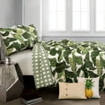 thumbnail image 1 of Lush Decor Tropical Paradise Reversible Quilt, King, Green, 5-Pc Set, 1 of 4