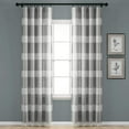 thumbnail image 1 of Lush Decor Tucker Stripe Window Curtain Panels - Gray - 84 X 40, 1 of 11