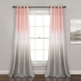 thumbnail image 1 of Lush Decor Umbre Fiesta Room Darkening 95" x 52" Print Blush 100% Polyester Metal Grommets Pair Window Panel, 1 of 11