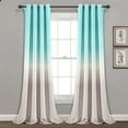 thumbnail image 1 of Lush Decor Umbre Fiesta Room Darkening Window Curtain Panels Set, 1 of 11