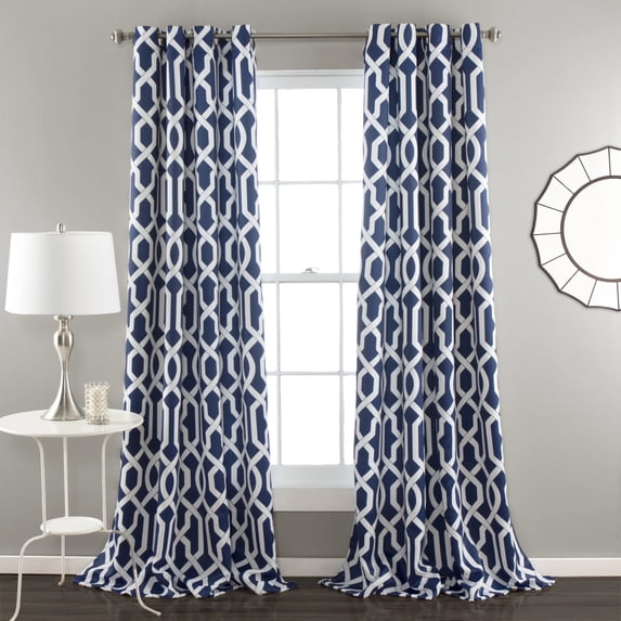 Lush Decor Vehicle Grommet Light Filtering Curtain Set, 52.0" x 84.0" 2 Panels