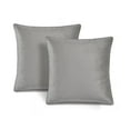 thumbnail image 1 of Lush Decor Velvet Solid Decorative Pillow Cover Dark Gray Pair 20x20, 1 of 11
