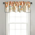 thumbnail image 1 of Lush Decor Weeping Flower Room Darkening 18" X 52" With 2" Header Floral Turquoise, 3" Rod Pocket Single Valance, 1 of 10