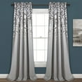 thumbnail image 1 of Lush Decor Weeping Flower Room Darkening Window Curtain Panels Gray 52X108+2 Set, 1 of 11