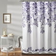 thumbnail image 1 of Lush Decor White, Purple, Polyester Shower Curtain, 72.00" x 72", 1 of 11