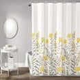 thumbnail image 1 of Lush Decor, Yellow and Gray Aprile Shower Curtain, 72" x 72", 1 of 6