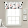 thumbnail image 1 of Lush Decor Zuri Flora Valance - Blue/Coral - 18 x 52, 1 of 11