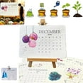 thumbnail image 1 of Lush Farms Seed Calendars 2026,Eco-Friendly Plantable Love Seed Calendar,Sustainable Modern Greening Planner Paper for Gifting, Gardening, Green Living, Home Decor and Adding Nature(1PCS), 1 of 8