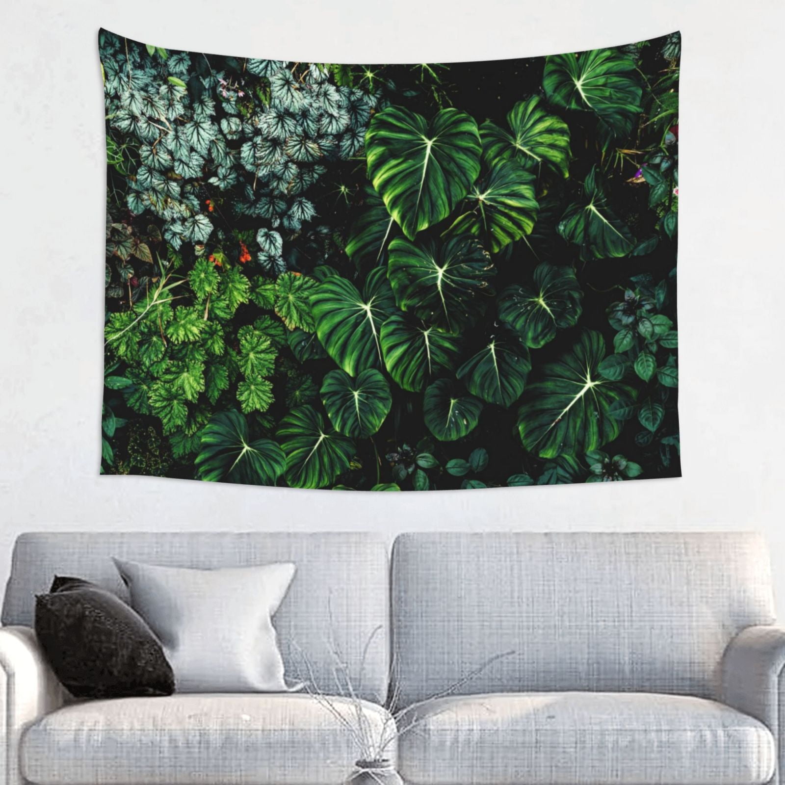 Lush Foliage Green Plant Tapestry for Bedroom 37 29 inche Wall Tapestry Cute Tapestry Aesthetic Wall Hanging Backdrop for Living Room Dorm Decor Walmart