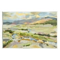 thumbnail image 1 of Lush Green Mountain Landscape Abstract Painting Unframed Art Print Wall Art, 1 of 6