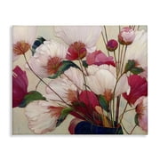 Lush Haiku Pink & White Flowers Canvas Wall Art, design by Annabelle Hall