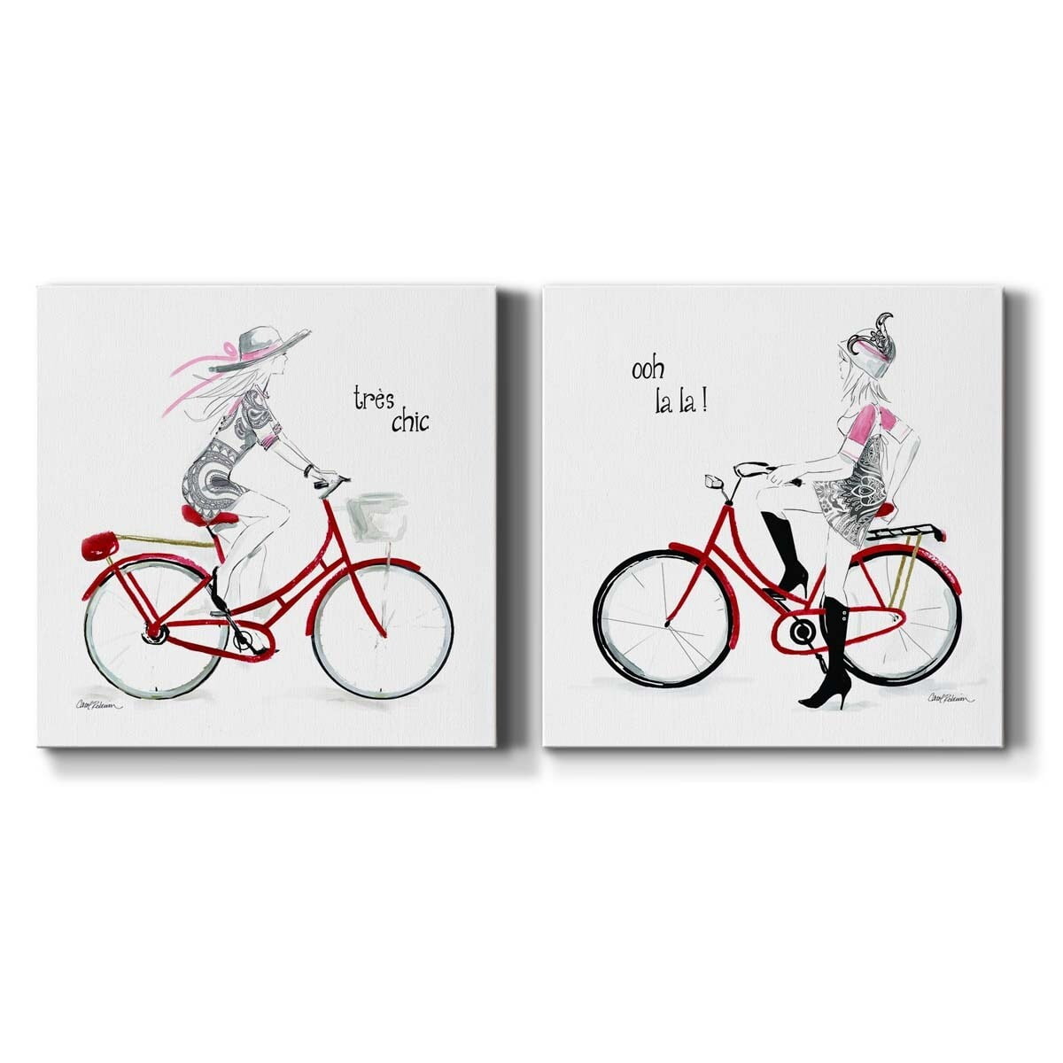 Lush Palm I - Premium Gallery Wrapped Canvas - Ready to Hang Set of 2 - 40 x 40 Each