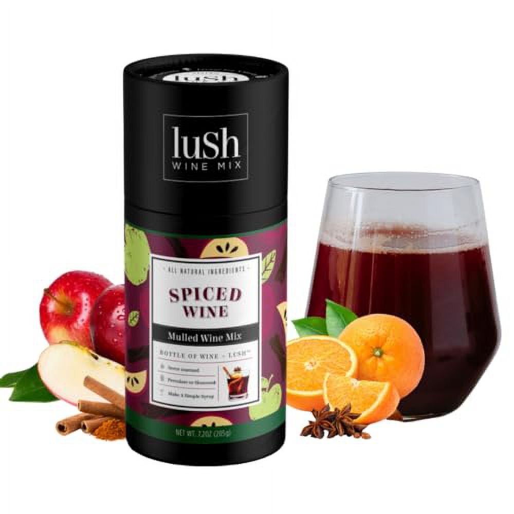Lush Wine Mix, Holiday Spiced Wine, Makes 8+ Drinks, Organic Cocktail