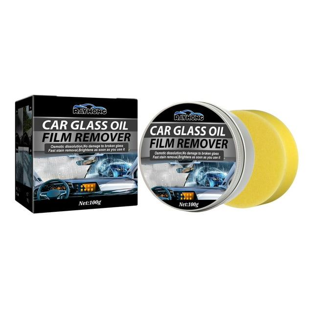 Lushas Car Windshield Oil Film Cleaner Glass Oil Film Removing Paste