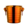 Lushas Ice Bucket For Parties Bucket Stainless Steel Beverage Tub With