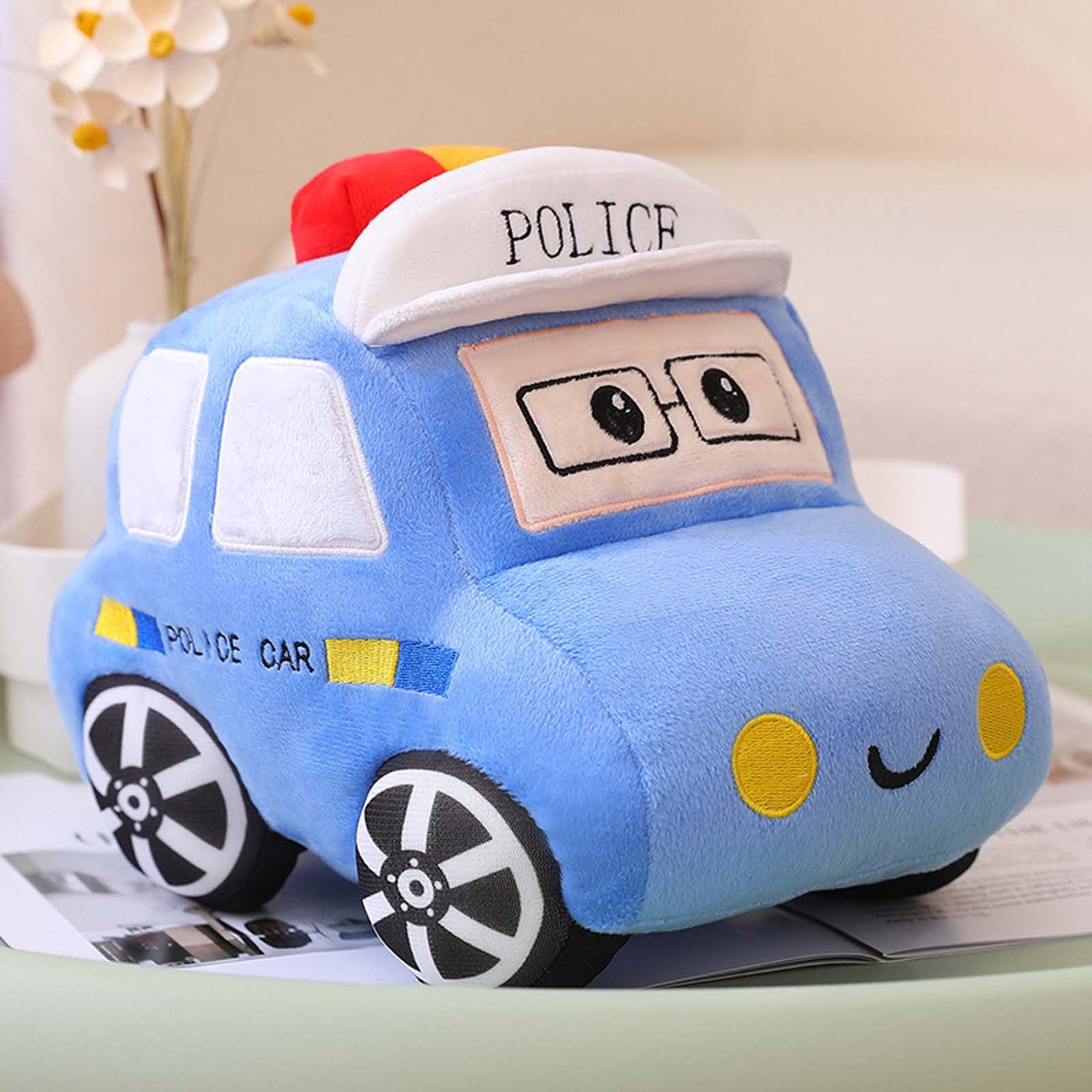Lushies Cartoon Tractor Stuffed Toy Soft Cuddly for Kids Boys Girls ...
