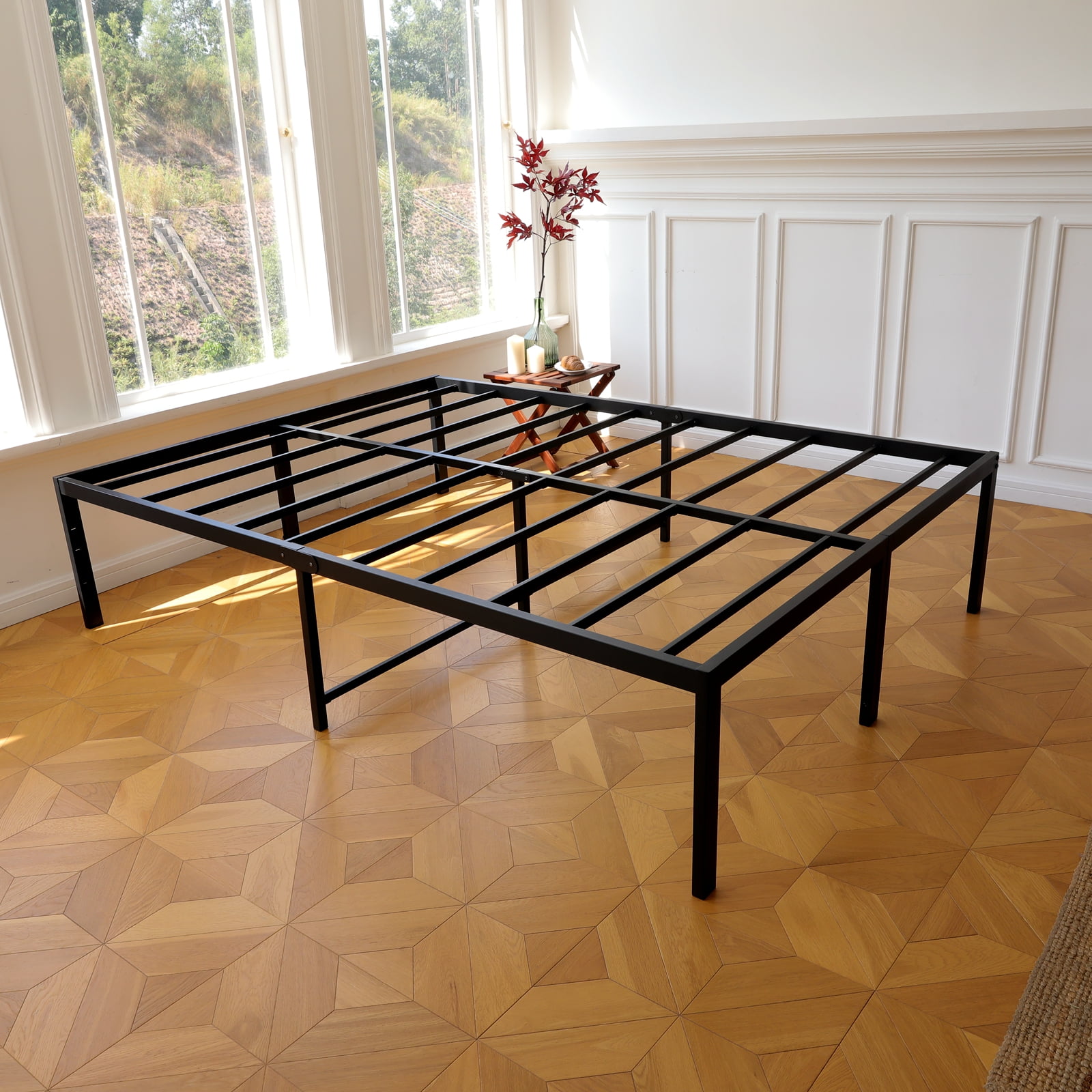 Lusimo California King Bed Frame with Ample Storage Space 18 Inch Heavy