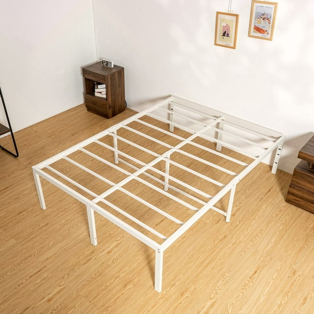 Lusimo Full Bed Frame 18 Inch Metal Platform Bed Frame Heavy Loading