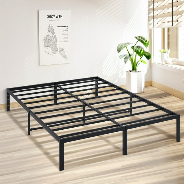 Lusimo Full Size Metal Bed Frame 14 inch Heavy Duty Platform Bed Frame