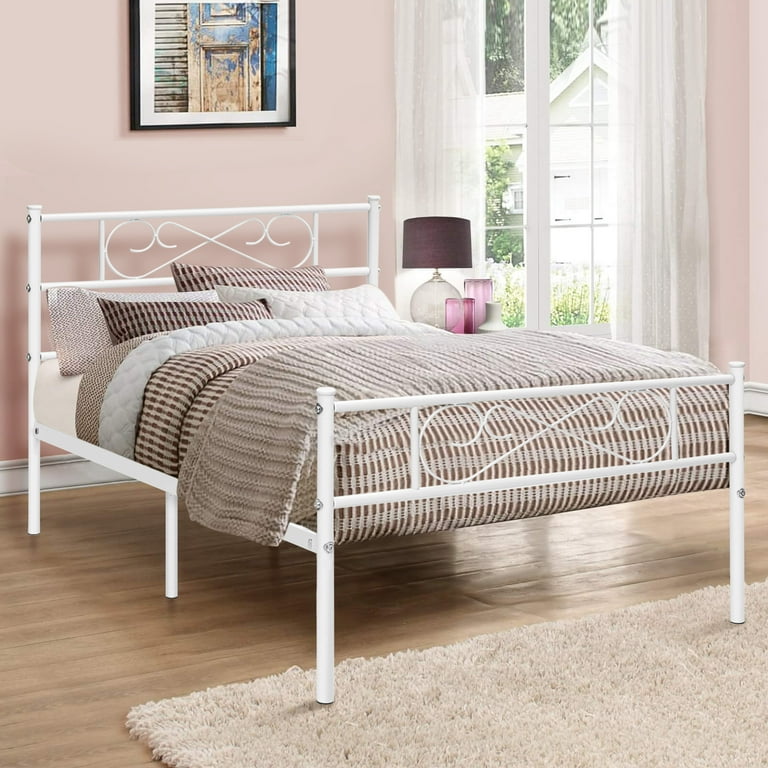 Free Shipping! Lusimo Twin Bed Frame with Headboard 12 inch Free Shipping! Lusimo Twin Bed Frame with Headboard 12 inch