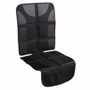 Lusso Gear | Car Seat Protector | Thick Padding, Durable, Waterproof PVC Leather | X-Large, Black