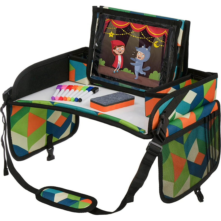 Kids Travel Tray - Car Seat Tray or Table as Road Trip Essentials
