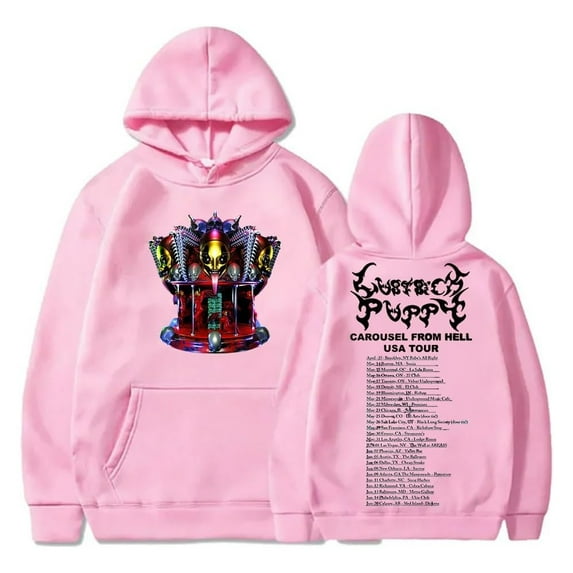 LustSickPuppy Carousel From Hell Tour 2024 Hoodie Long Sleeve Streetwear Women Men Hooded Sweatshirt