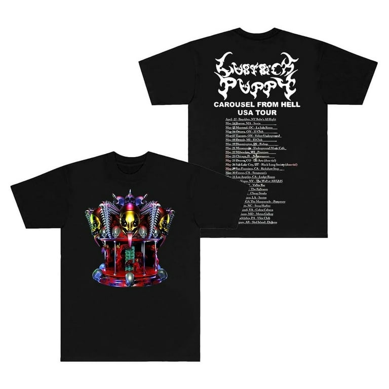 LustSickPuppy Carousel From Hell Tour 2024 T-shirt Crewneck Short