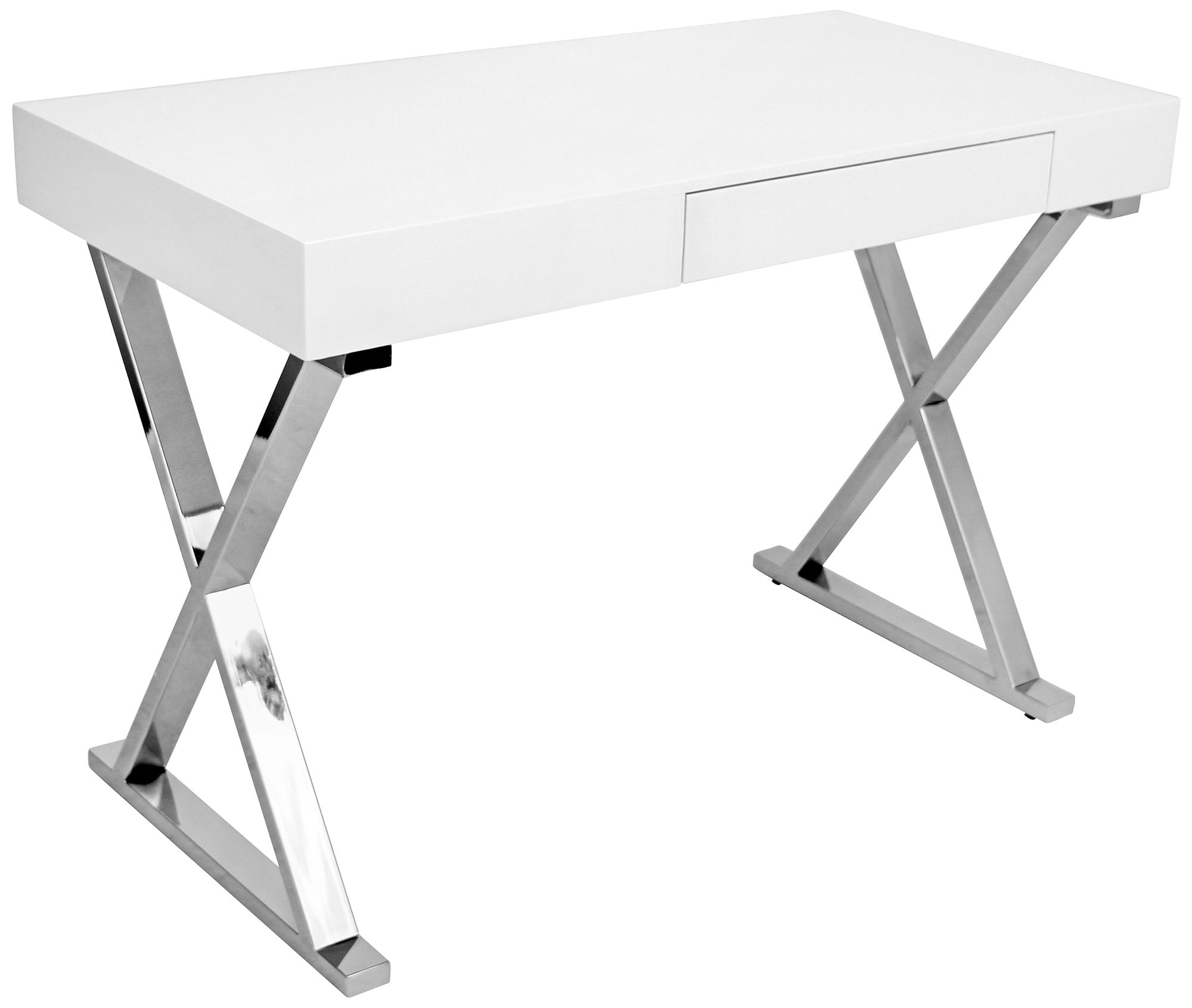 Lumisource luster sale desk in white