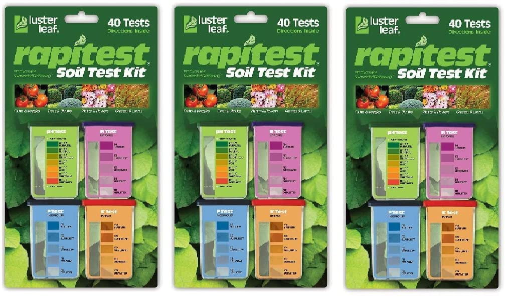 Luster Leaf 1601 Rapitest Test Kit for Soil pH, Nitrogen, Phosphorous