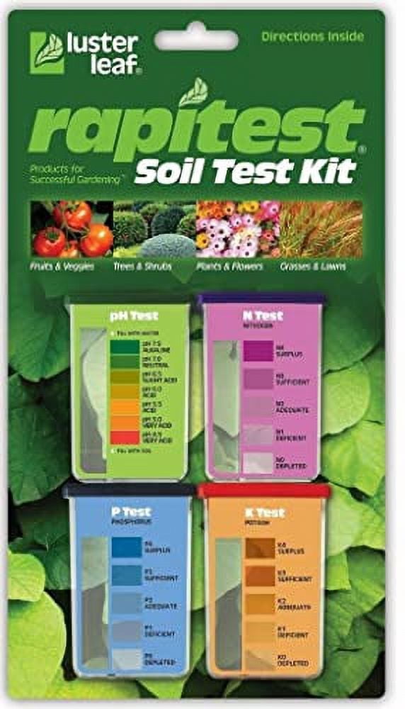 Kit Analyse Sol Luster Leaf 1602 - Test PH, Azote, Phosphore, Potasse - 20 Tests - Jardinage