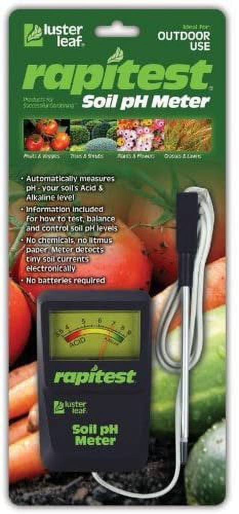 Luster Leaf Rapitest 1601 – Kit Test Sol PH, Azote, Phosphore, Potasse – 40 Tests Rapides