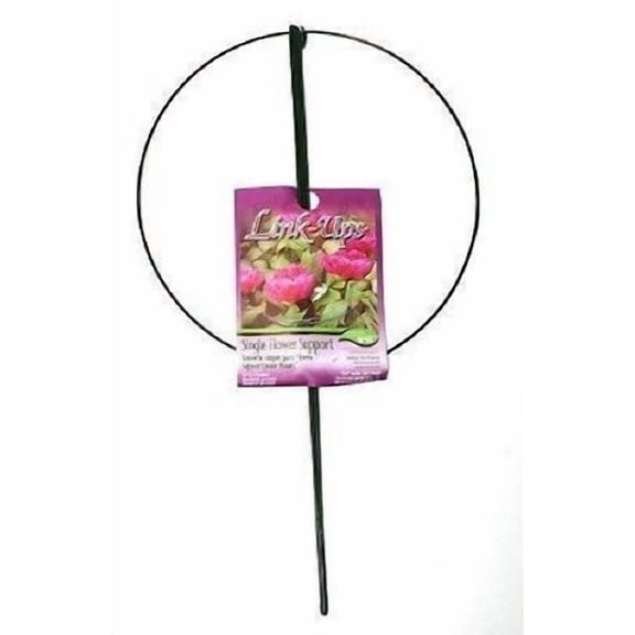 Luster Leaf 977 14" D x 24" Tall Single Green Peony Plant Support Hoops - Quantity of 20