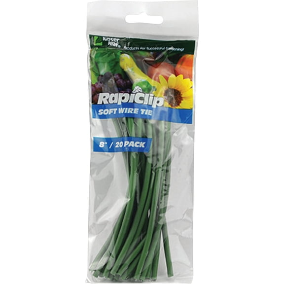 Luster Leaf Rapiclip Soft Wire Plant Tie - Pack of 8