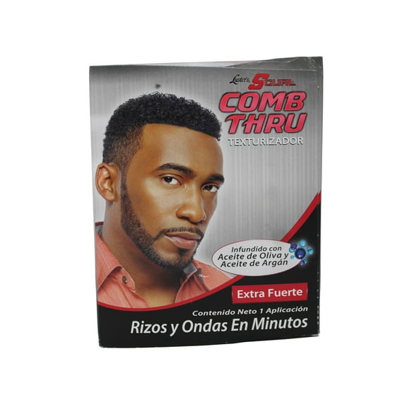 Lusters S-Curl Kit 1 Application, Exstra Strengh, Comb Thru Texturizer with Olive Oil & Argan Oil, 4 oz