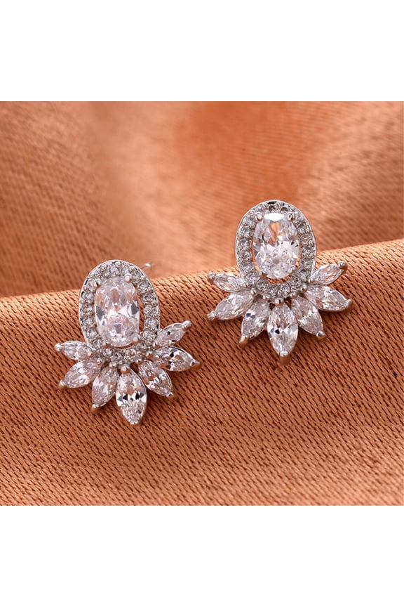 Luster Statement Stud Boutique Earrings